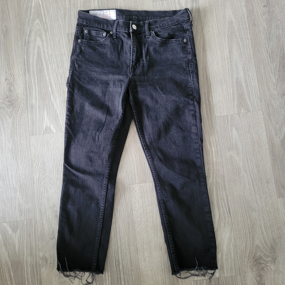 GAP Women's 28 Petite Vintage Slim Mid Rise Dark Wash Denim